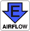 Green E airflow label for Exhaust PSU