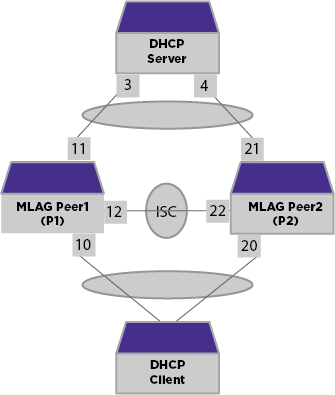 Diagram of MLAG topology