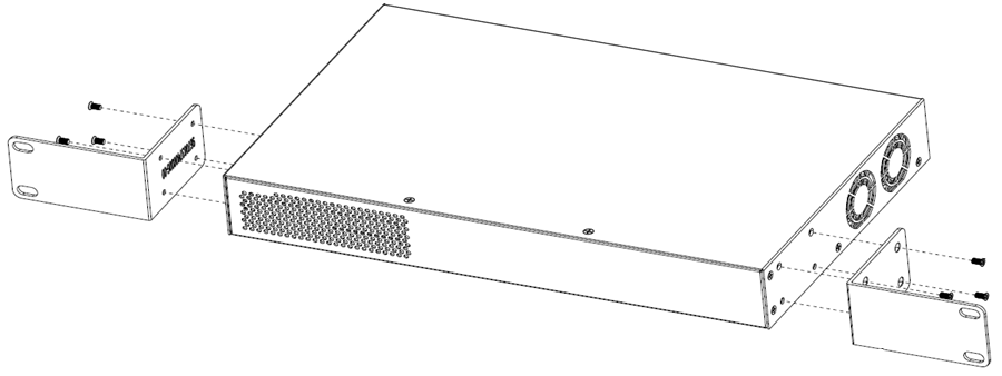 Flush-Mount: Attaching mounting ears