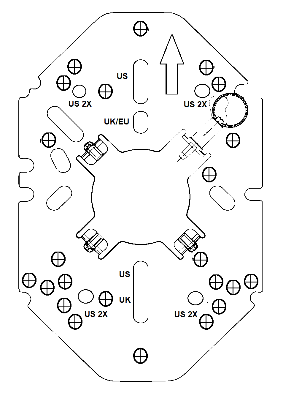 Metal part of the AHH-AC-BKT-JB accessory