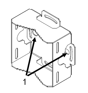 Image of the pole part with the large bracket holes for attaching the M12 screws