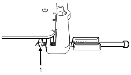 Security torx locking screw through the main mounting bracket