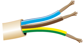 Power cable for EU model cable