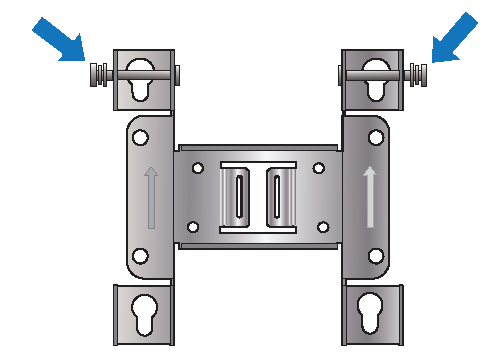 Image of the ASM stainless-steel accessory with locking pins to hold the access point in place.