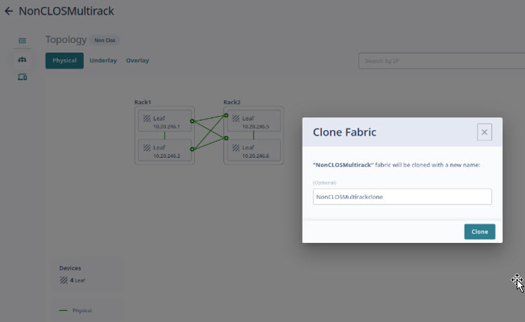 Clone fabric window