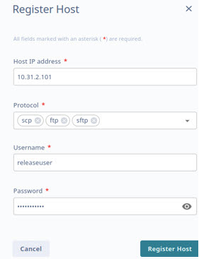 Register Firmware Host Window