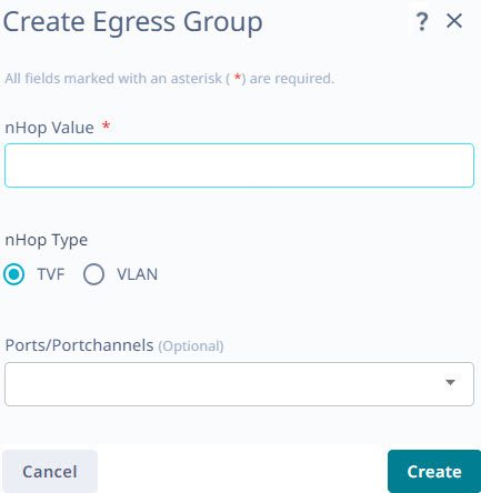 Create egress group window