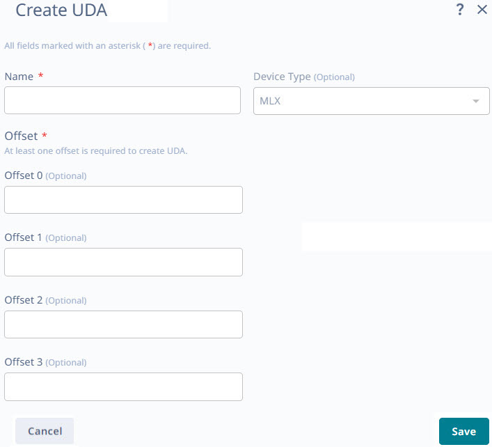 create uda for MLX device