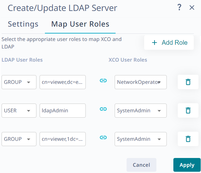 map ldap user roles