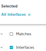 The interfaces checkbox is selected.